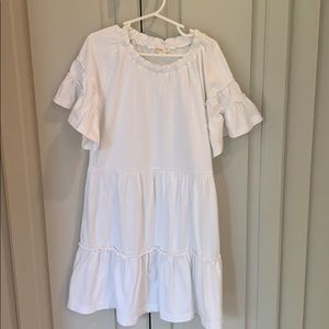 Girls J Crewcuts ruffle knit dress